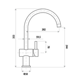 Linkware Danelle Gooseneck Sink Mixer